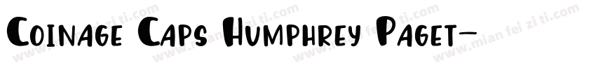 Coinage Caps Humphrey Paget字体转换